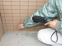 ガス検知器による検知状況